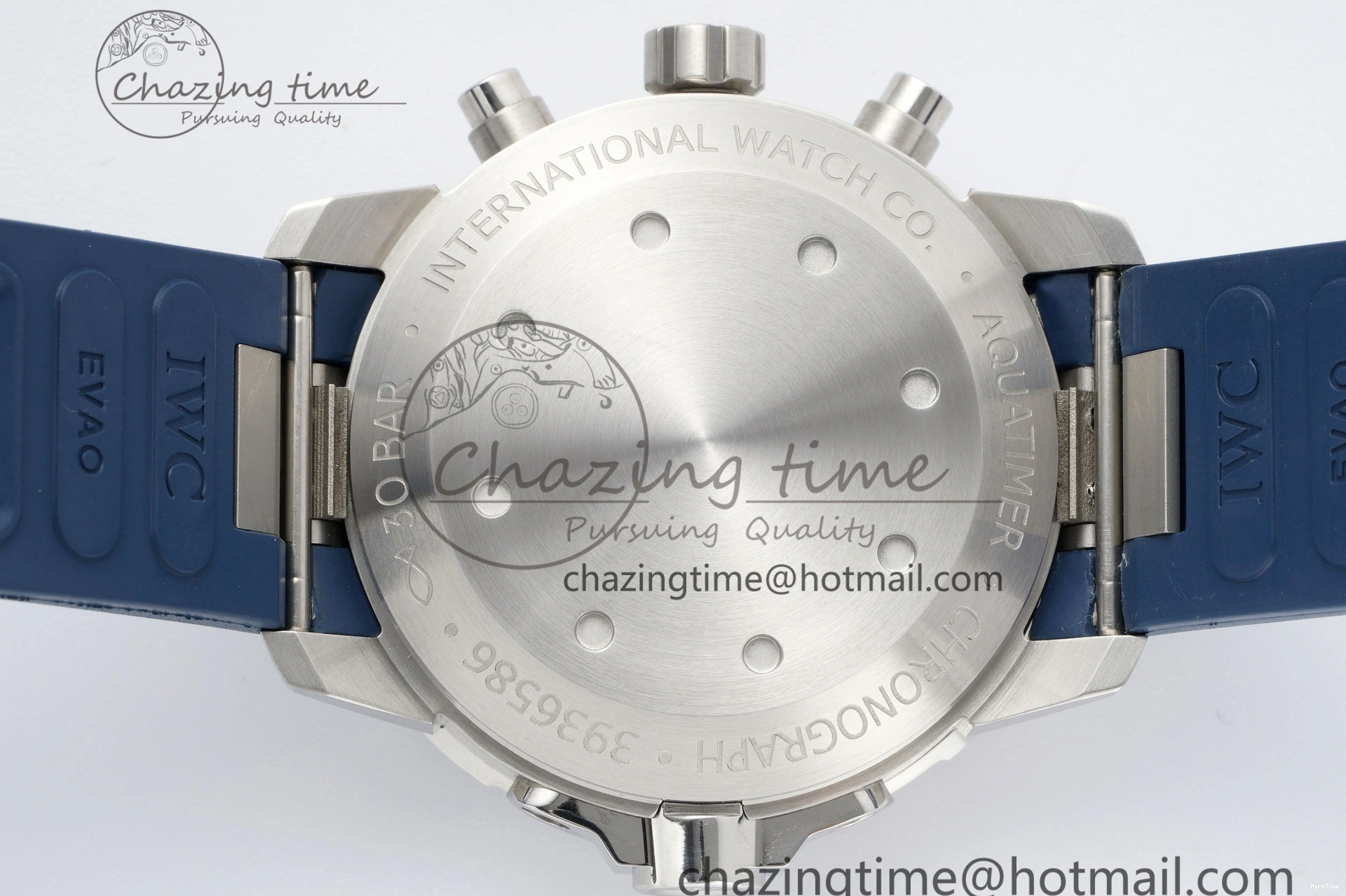 MIROTIME 0416 Attractive Aquatimer Chrono SS RSF 1:1 Best Edition Blue Dial on Blue Rubber Strap A 7056